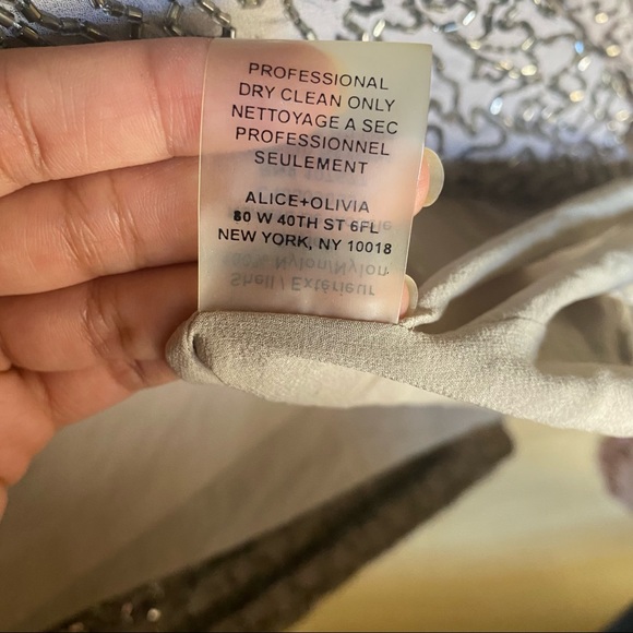 Alice + Olivia sparkle Gray Sequin Vest size S - Picture 4 of 10